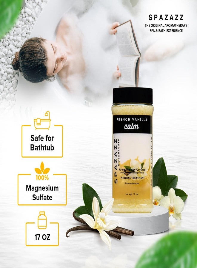 Spazazz Botanicals Aromatherapy Calm French Vanilla Spa and Bath Crystals 17 oz. Crystals and Bath Salts for Hot Tub and Bathtub Spa - Aromatherapy Scented Salts for Relaxation! - Image 5