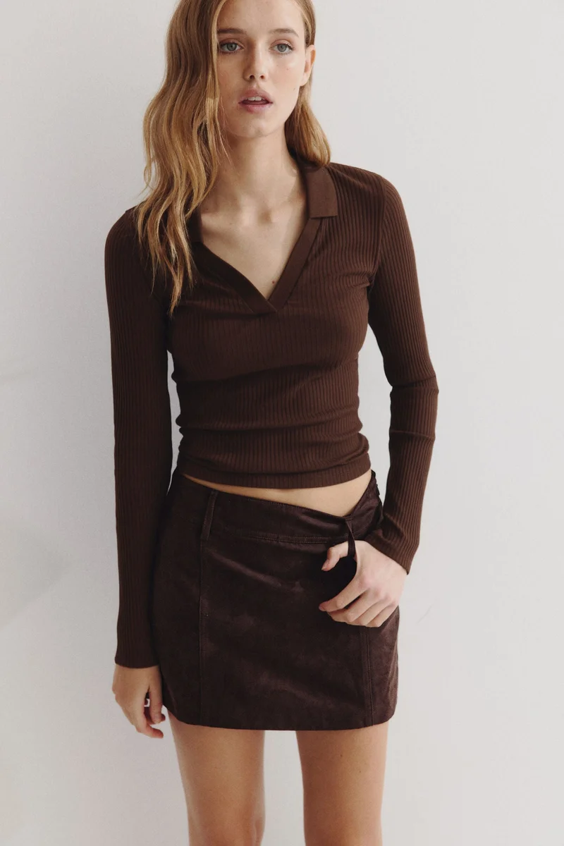 H&M Denim mini skirt