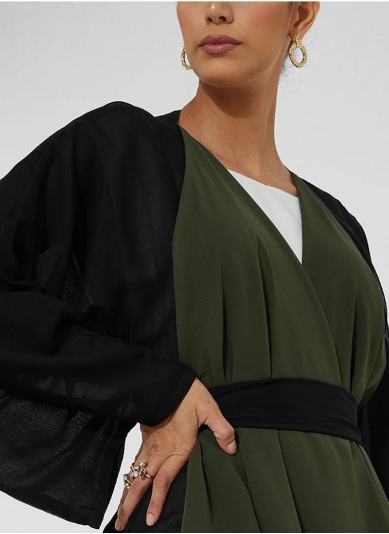 Rosette Abaya Double face Abaya