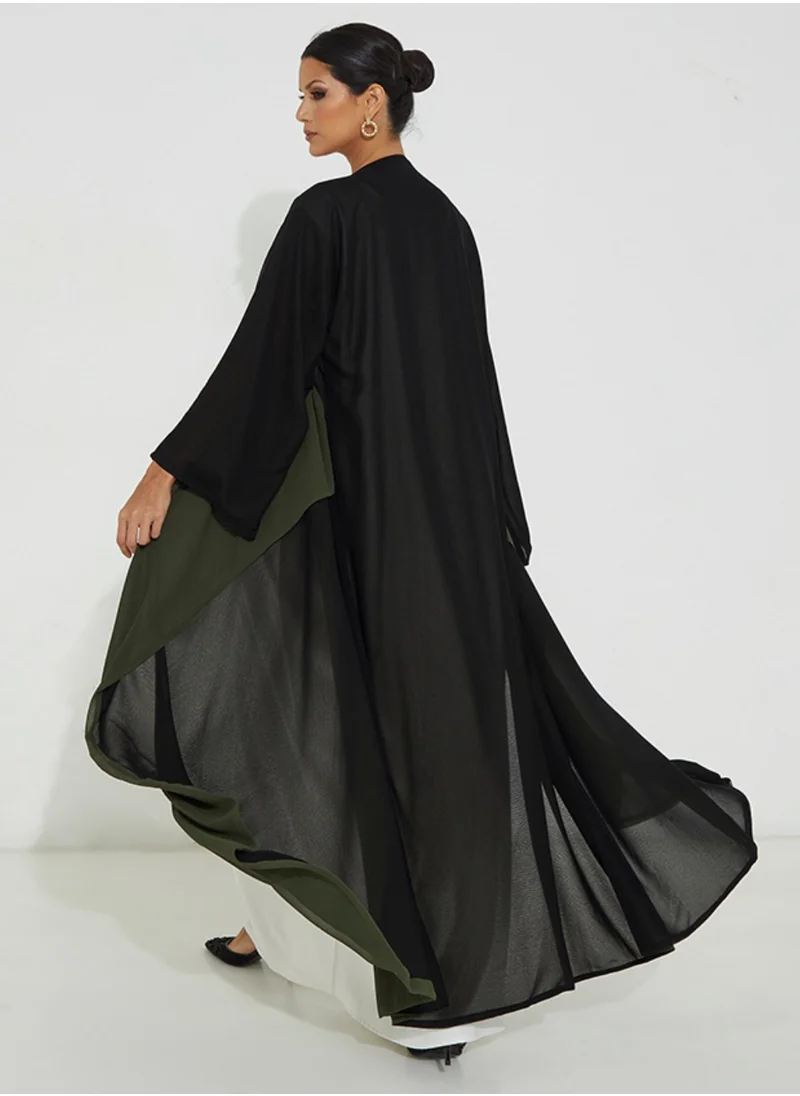 Rosette Abaya Double face Abaya