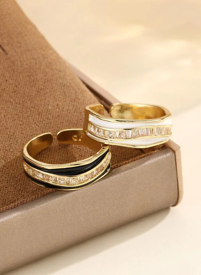 Take Two  White Embellished Ring for Women | Best Price UAE