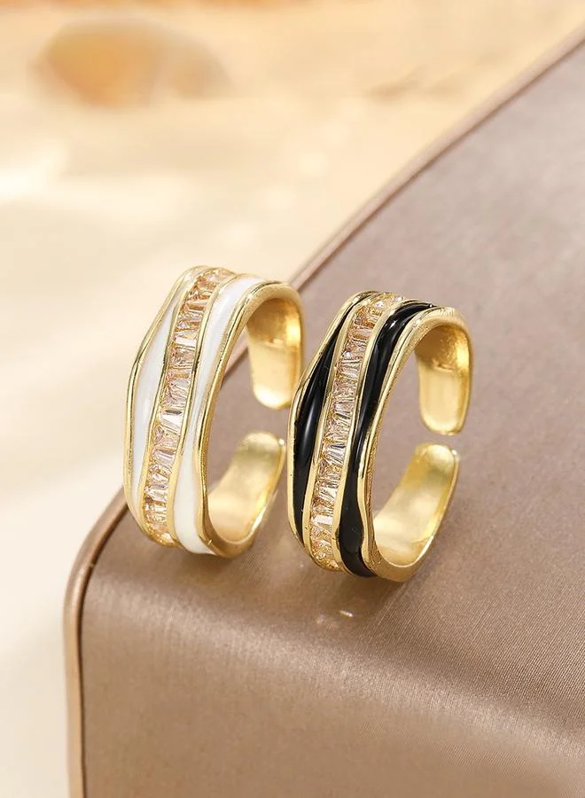 Take Two  White Embellished Ring for Women | Best Price UAE