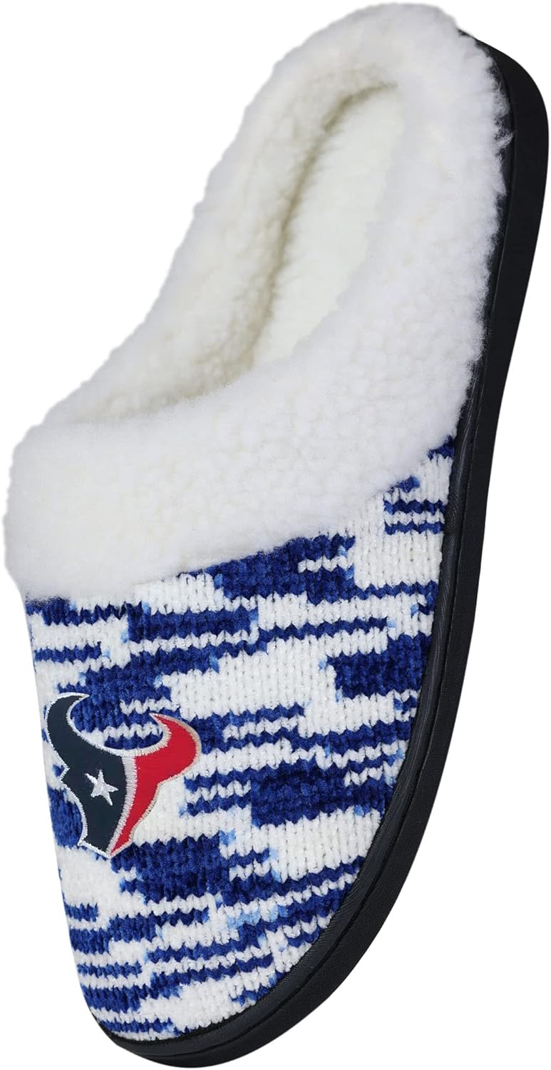 FOCON Store FOCO NFL Sherpa Lined Colorblend Cup Sole Slippers - Image 3