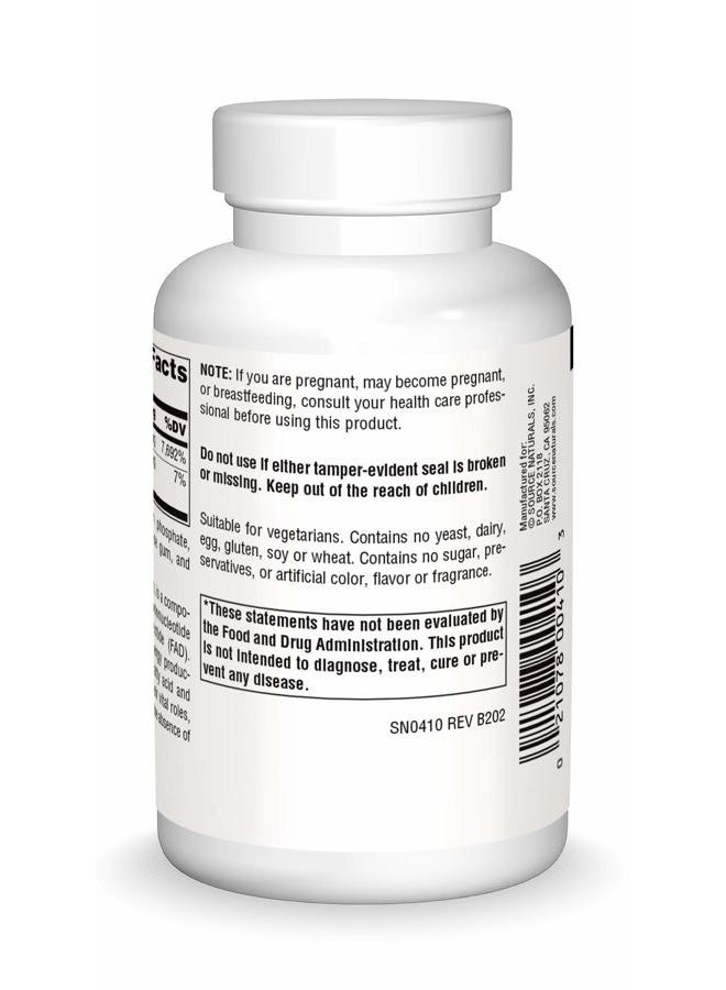 Source Naturals Vitamin B-2 Riboflavin 100 mg Supports Energy Production - 250 Tablets - Image 2