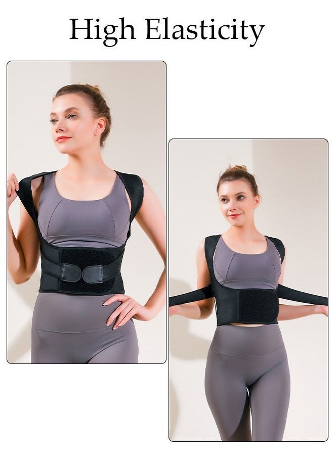 Posture Corrector for Women, Back Brace Fully Adjustable  Comfy, Muscle Memory Support Straightener, Providing Pain Relief from Neck, Shoulder, and Upper and Lower Back - Image 5