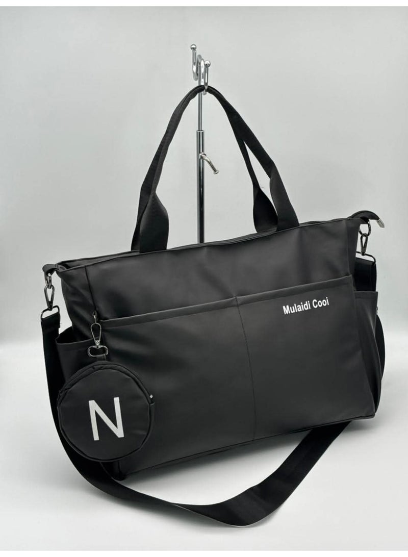 TOTE Bag waterproof , Women's Fashion Casual Versatile Multi-Pocket Rectangular Purse Suitable For Daily Use, Shopping, Commute, Shoulder Bag With Zipper Closure, Lightweight & Foldable Cloth Bag - Image 1