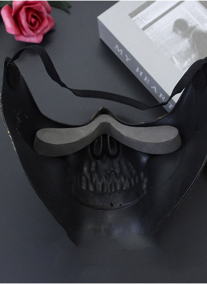 Generic - 1 Piece Halloween Masquerade Mask Skull Skeleton Mask Half Face Skeleton Skull Masks For Party - Image 1