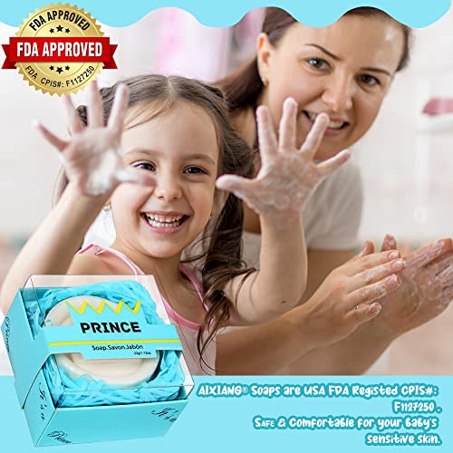 AIXIANG 24 Pack Handmade Prince Blue Crown Style Soap Favors for Baby Shower Favors Keepsakes Baby Birthday Decorations for Boy - Image 5