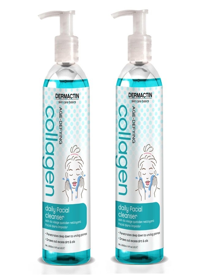 Dermactin Age Defying Collagen Daily Facial Cleanser 8 oz. (Pack of 2) - Image 1