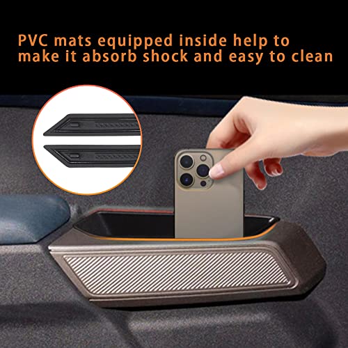 TripleAliners for Bronco 2021-2024 Door Handle Storage Organizer Inner Tray Phone Pocket Insert Box 2PCS Compatible with Bronco 2021 2022 2023 2024(Door Handle Storage Box) - Image 3