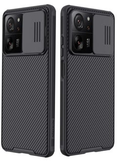 نيلكين حافظة واقية لهاتف Xiaomi 13T Pro 5G، إطار وسائد هوائية مقاومة للصدمات من مادة TPU مع غطاء منزلق لحماية عدسة الكاميرا، غطاء خلفي للهاتف المحمول مضاد لبصمات الأصابع من البولي كربونات، لحافظات هواتف Xiao  - Image 1
