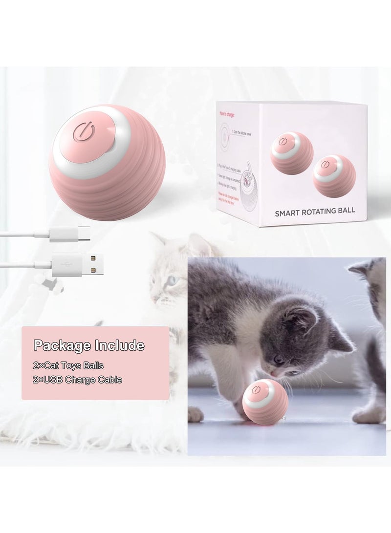 RTYY Interactive Cat Toy Ball,  Smart Ball cat Toy for Indoor Cat Kitten,Cat Toys Gift for Your Kitty (Pink) - Image 3