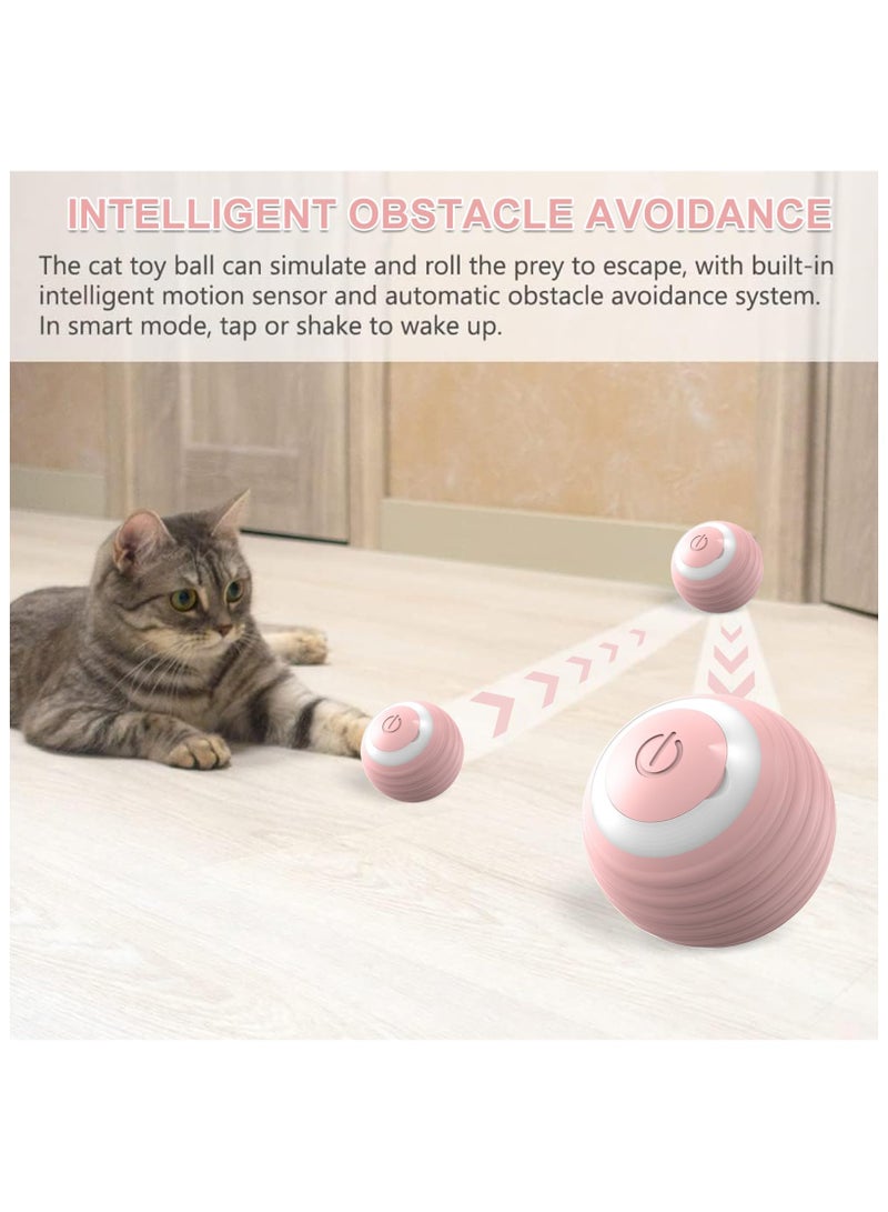 RTYY Interactive Cat Toy Ball,  Smart Ball cat Toy for Indoor Cat Kitten,Cat Toys Gift for Your Kitty (Pink) - Image 5