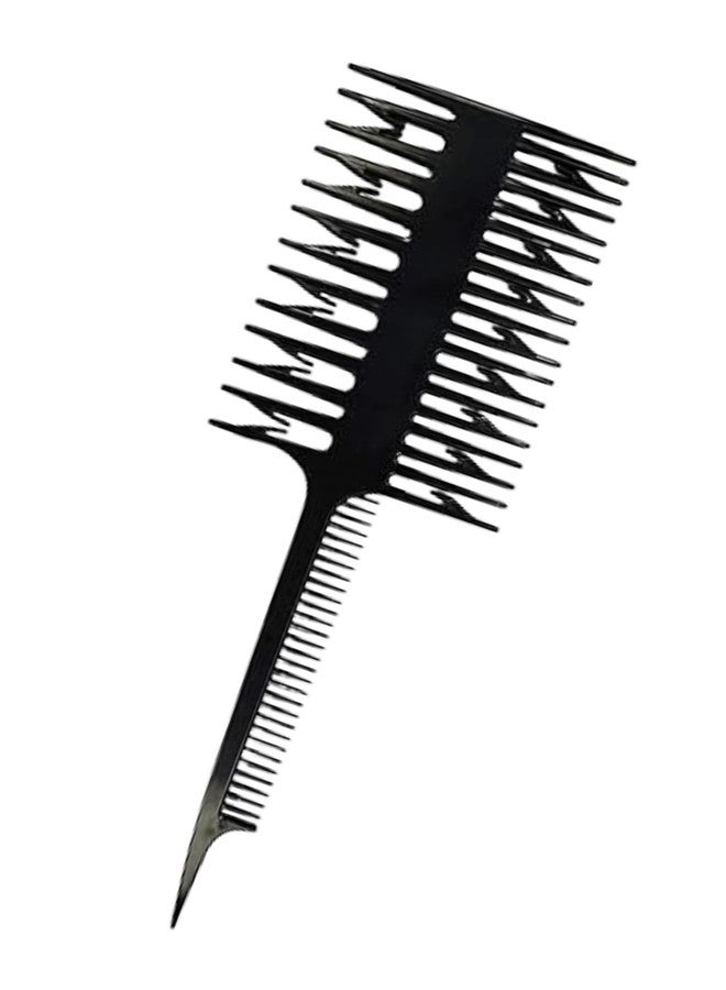 Onward Multi-Function Hairdressing Tools Comb Highlight Dyeing Barber Sectioning Detangling Comb Hair Coloring Comb 3 in 1 Hair Dyeing Double Side Separating Sectioning Comb Hair Cutting Comb pack of 1 - Image 1
