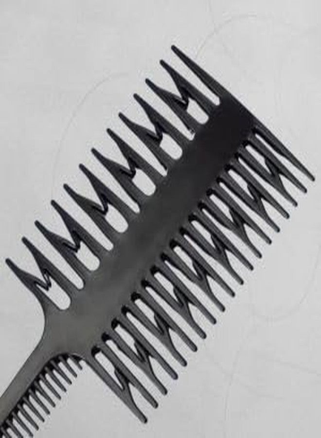 Onward Multi-Function Hairdressing Tools Comb Highlight Dyeing Barber Sectioning Detangling Comb Hair Coloring Comb 3 in 1 Hair Dyeing Double Side Separating Sectioning Comb Hair Cutting Comb pack of 1 - Image 3