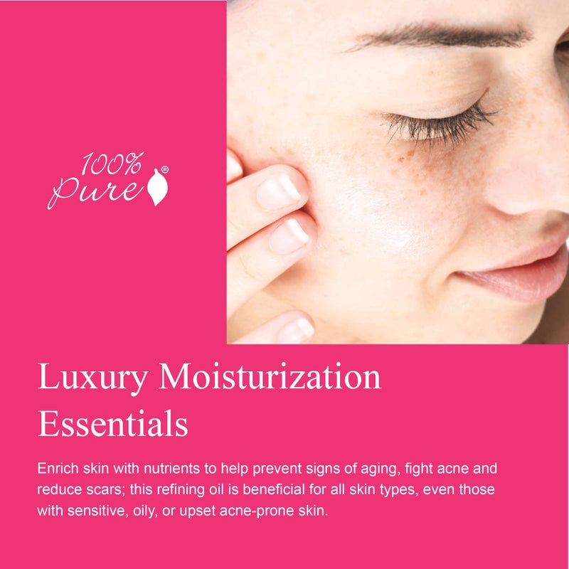 100 % Pure 100% PURE Intensive Nourish Facial Oil Hydrating Face & Body Moisturizer Natural Illuminating Dry Skincare for Women & Men - Vegan - 1oz - Image 3