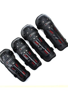 Generic Motorcycle Knee and Elbow Pad Guard Motorbike Motocross Rider Racing Sports Elbow and Knee Shin Impact Protector Protective Pad Gear  - Image 1