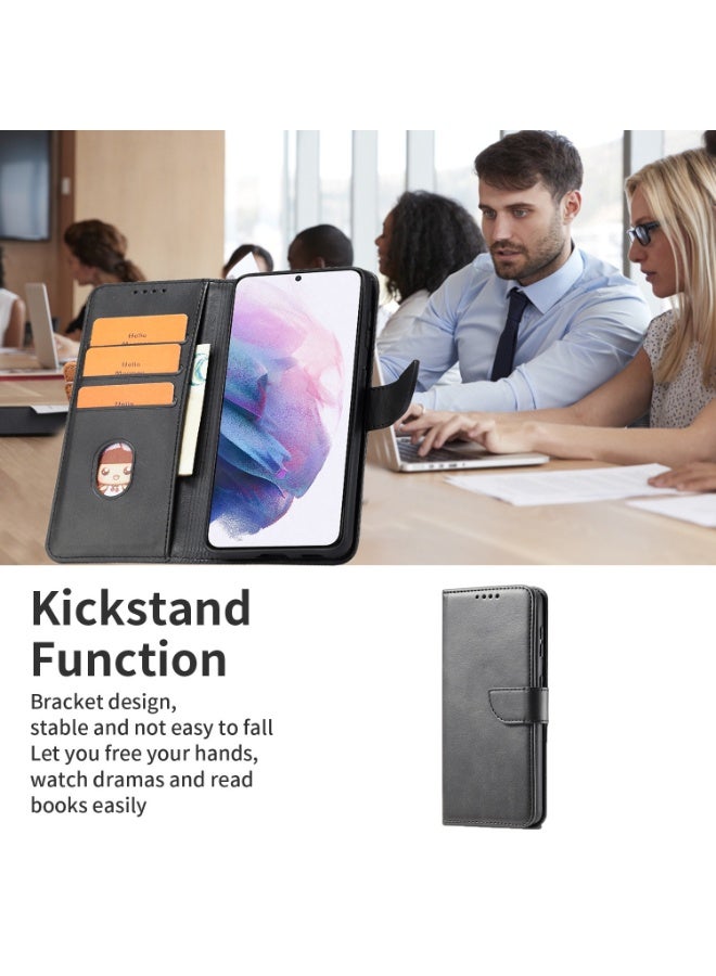 ICARLUS For Honor X9d 5G Case PU Leather Calf Texture Phone Cover - Black - Image 3