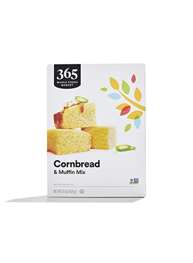 365 by Whole Foods Market Cornbread  Muffin Mix 15 Ounce - Image 1