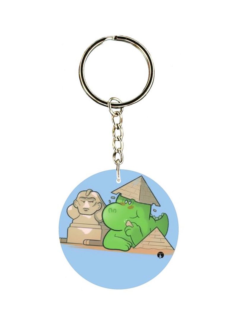 RKN Dinosaur Printed Keychain