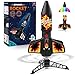 Eieymct Rocket Launcher for Kids SelfLaunching 200 ft Motorized Outdoor Electric Play Toy High Flying Kids Play Air Rocket with Launch Set Birthday Toys Gifts for Boys 812 Flame Pattern - Image 2