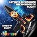 Eieymct Rocket Launcher for Kids SelfLaunching 200 ft Motorized Outdoor Electric Play Toy High Flying Kids Play Air Rocket with Launch Set Birthday Toys Gifts for Boys 812 Flame Pattern - Image 4