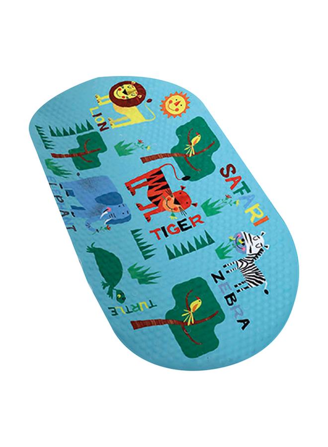 Tendance Polyester Anti-Slip Safari Printed Suction Cup Bathtub Floor Mat Multicolor 69 X 39Cm 721425 - Image 2
