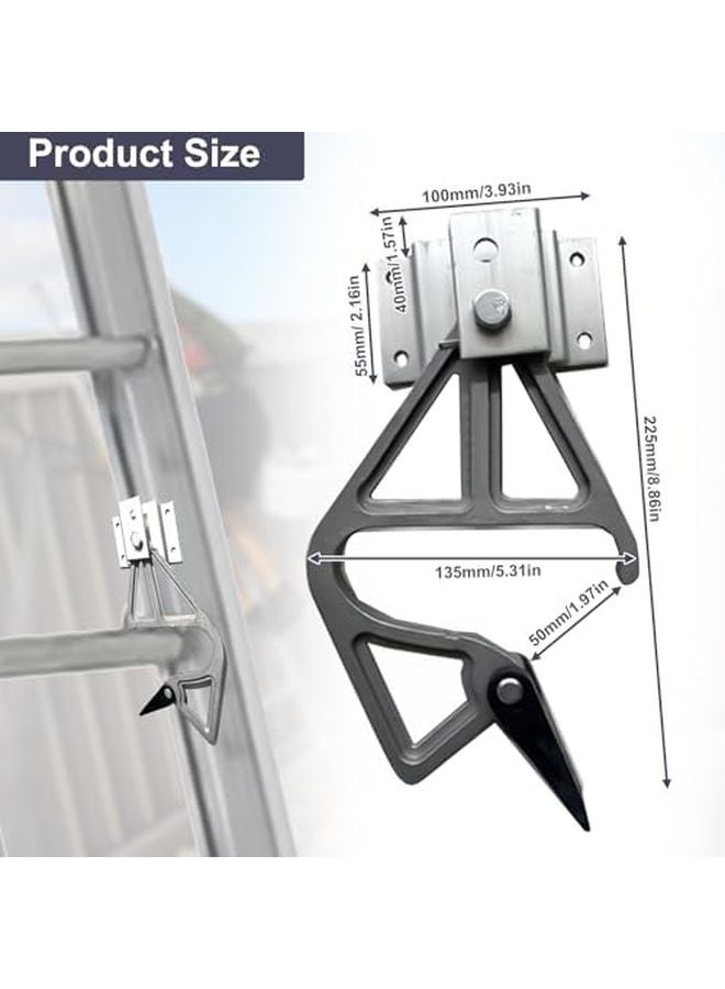 2Pcs Aluminum Ladder Lock Kit For 28 11 Rung Extension Ladder Accessories - Image 3