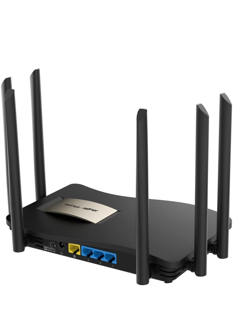 Ruijie REYEE RG-EW1200G PRO is a Wi-Fi 5 (802.11ac) dual-band wireless router made by Ruijie Networks (Reyee brand). It's designed for home and small office use, offering a good balance between performance and cost  - Image 3