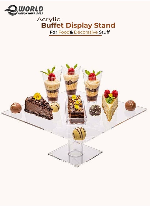 Acrylic Food Buffet Display Stand and Serving Tray