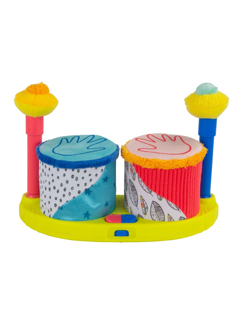 Lamaze - Lamaze Squeeze Beats First Drum Set - Sensory Musical Toy for Newborns & Babies | Developmental Toy for Boys and Girls 12 Months + | Babyshower Gift, Colourful - Image 1