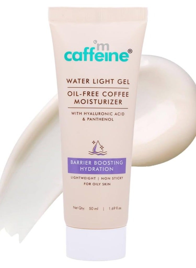 MCaffeine mCaffeine Coffee Oil-Free Moisturizer for Face with Hyaluronic Acid | Gel Moisturizer for Oily Skin with 48Hrs Moisturization | Hydrating Face Cream for Men & Women with Heavenly Coffee Aroma (50ml)  - Image 1