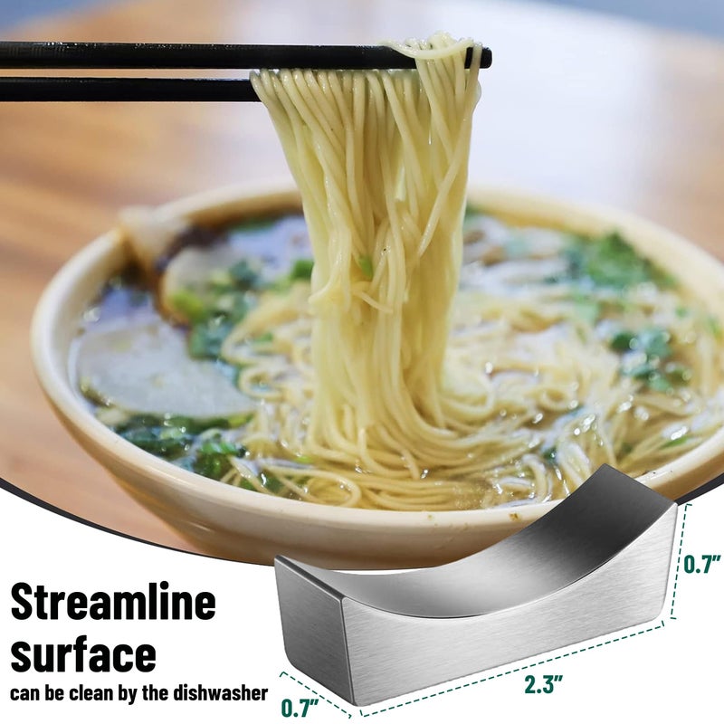 MyLifeUNIT Stainless Steel Chopsticks Rest, Knife Rest and Chopsticks Holder, Set of 4 - Image 4