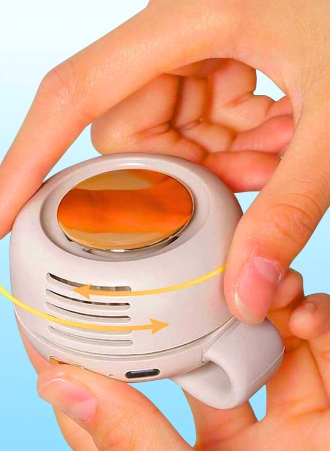 Chase Up Portable Electric Mini Bladeless Fan, Silent Mini Adjustable Clip-On USB Rechargeable Fan, 3-Speed Ultra-Quiet Personal Cooling Fan - Image 2