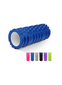 Generic Foam Roller, Trigger Point Fitness Foam Roller Deep Tissue Muscle Massage Roller Lightweight Hollow Yoga Pilates Roller for Relax Muscles, Balance Exercises, Physical Therapy, Pain Relief (Royal blue)  - Image 1