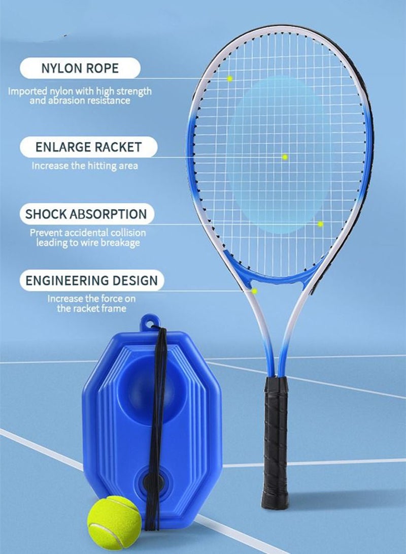 Arabest Tennis Rackets with Tennis Trainer Set, Recreational Adult Tennis Rackets Beginner Tennis Racket with 1 Tennis Trainer String Balls Elastic and a Portable Mesh Bag - Image 2