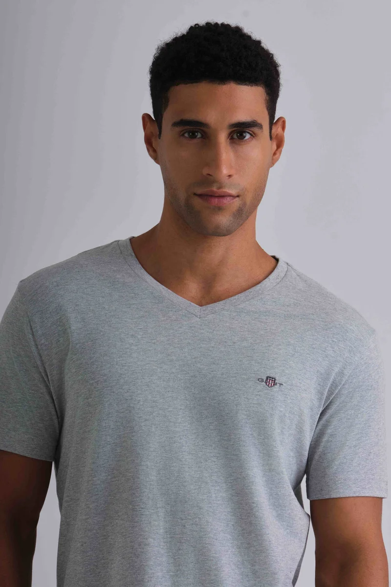 Gant  Slim Shield V-Neck T-Shirt for Men | Best Price UAE