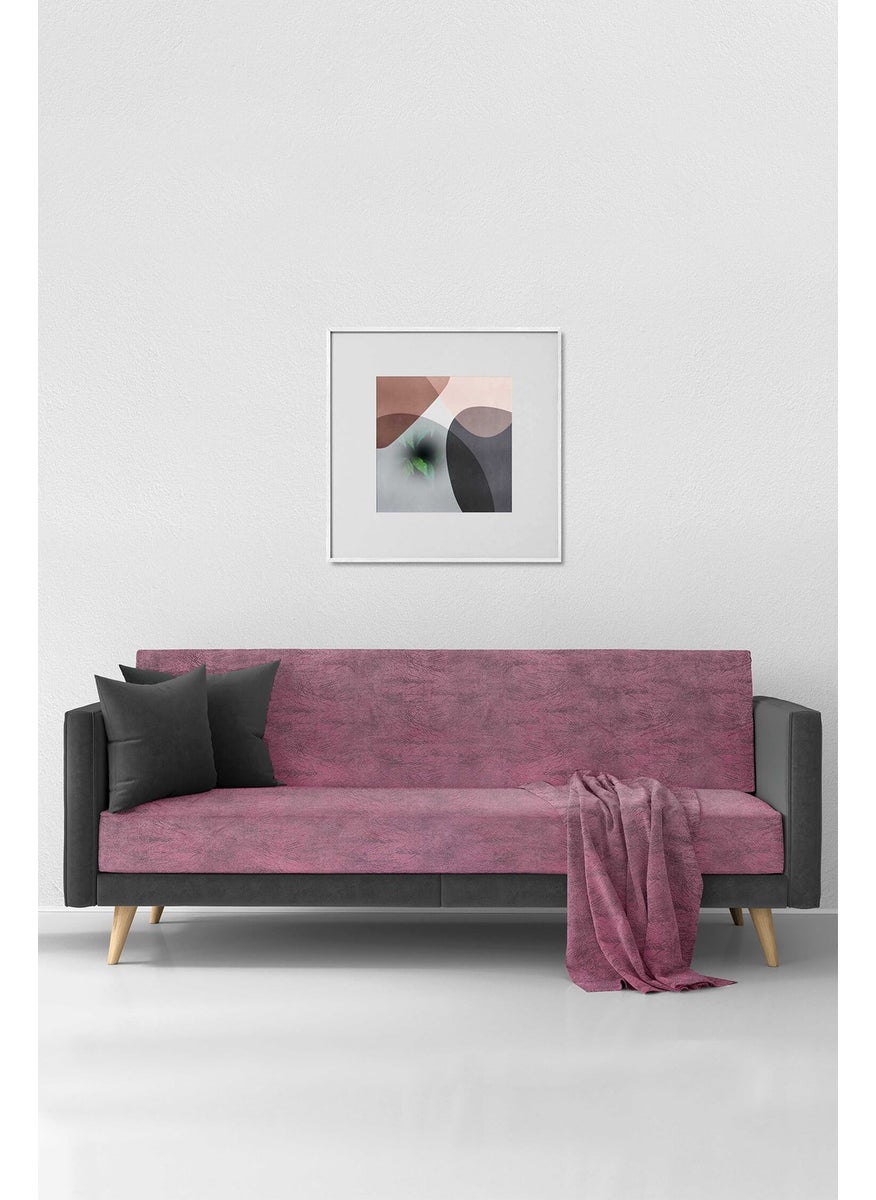 Fatih Foil Sofa Cover Pink Black  - Image 2