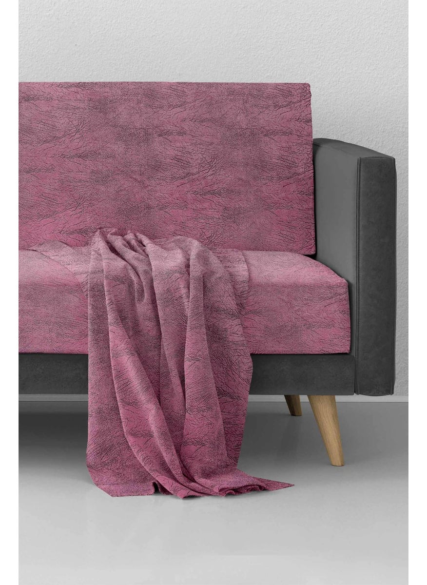 Fatih Foil Sofa Cover Pink Black  - Image 1