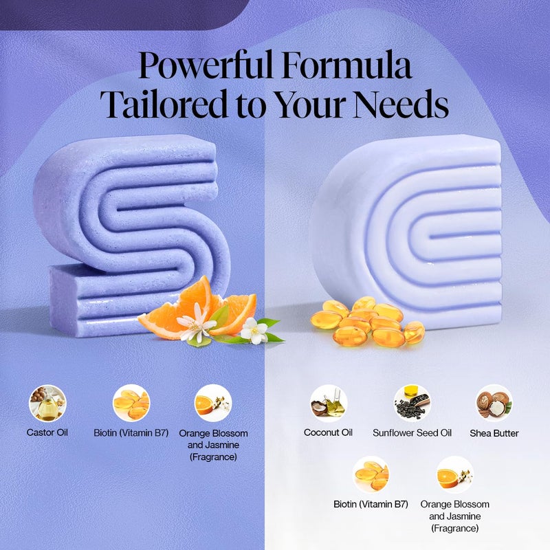 Kitsch Purple Shampoo & Conditioner Bar for Color Treated & Grey and white Hair, Made in Us, Toning Bar Shampoo & Conditioner for Blonde - Image 4