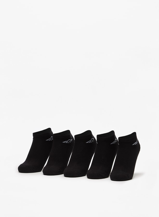 OAKLAN Women's Logo Print Ankle Length Sports Socks - Set of 5 - Image 1