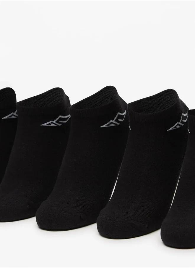 أوكلان Women's Logo Print Ankle Length Sports Socks - Set of 5