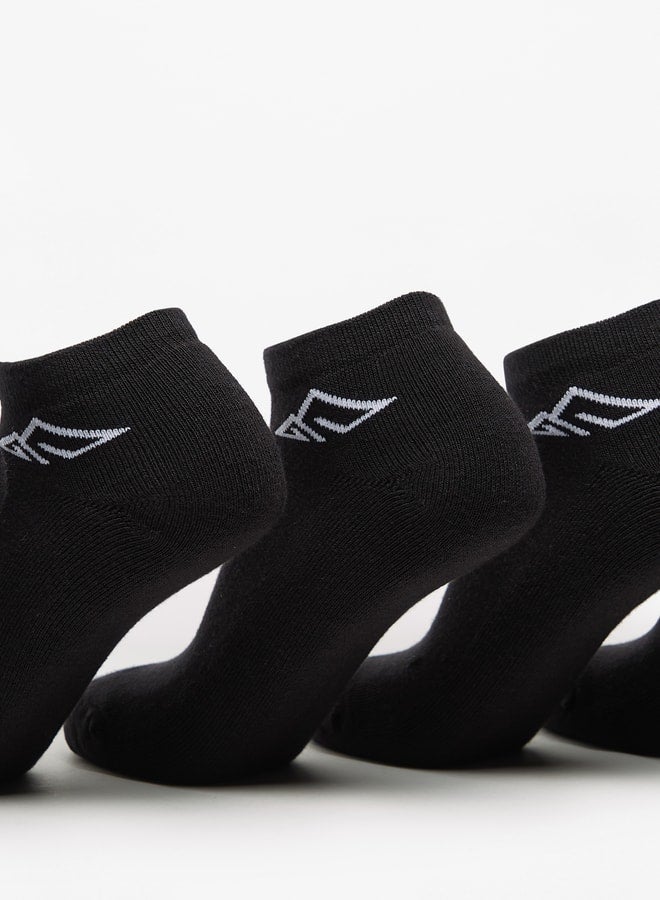 OAKLAN Women's Logo Print Ankle Length Sports Socks - Set of 5 - Image 4