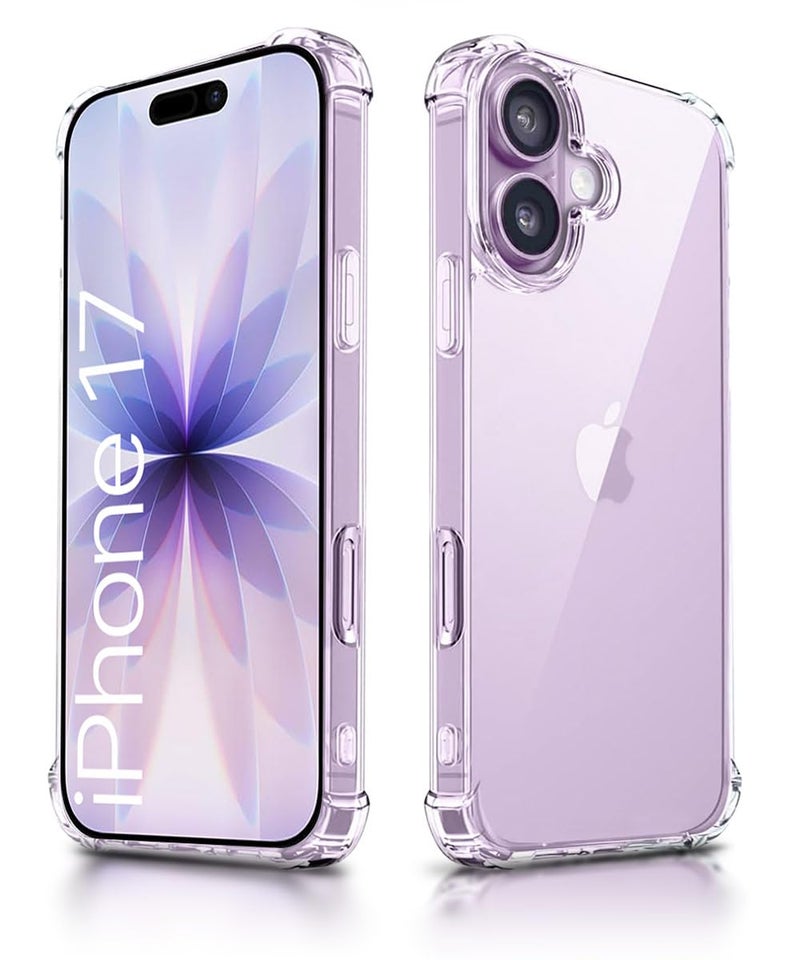 WOW IMAGINE Clear Back Cover Case for iPhone 17 | Shockproof Soft TPU Case | Cushioned Edges for Ultimate Protection Back Cover Case - Transparent - Image 3