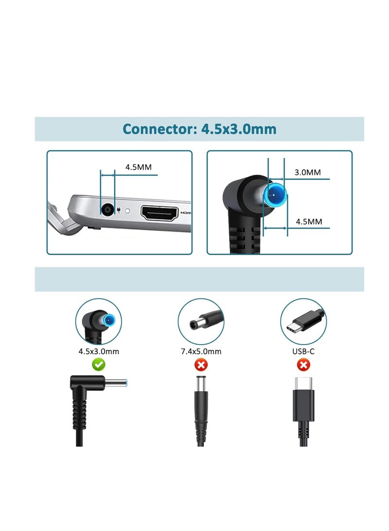 Terabyte HP notebooks 65W 19.5V 3.33A adapter with a 4.5mm blue pin connector - Image 3