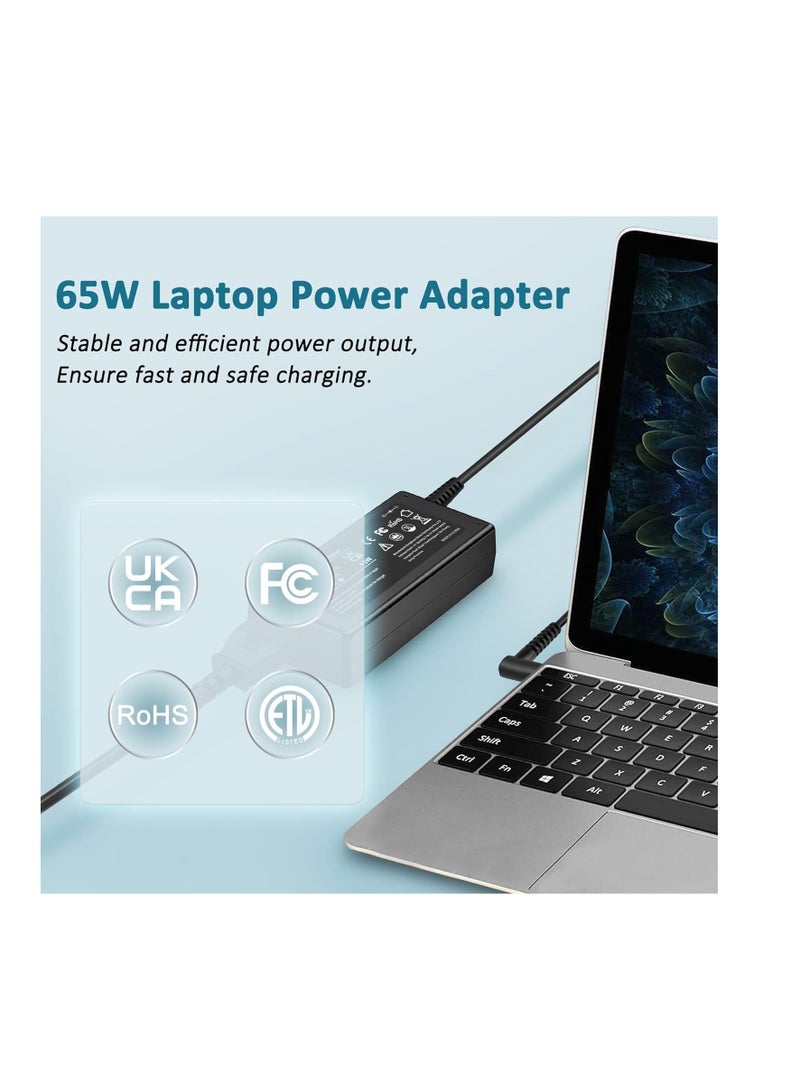 Terabyte HP notebooks 65W 19.5V 3.33A adapter with a 4.5mm blue pin connector - Image 5
