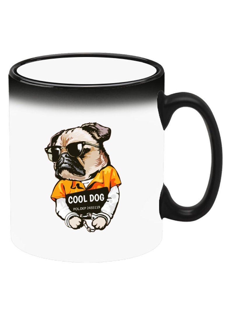 Theodor Color Changing Heat Sensitive Ceramic Mug, Image Revealed When HOT Liquid is Added! cool dog - Image 2