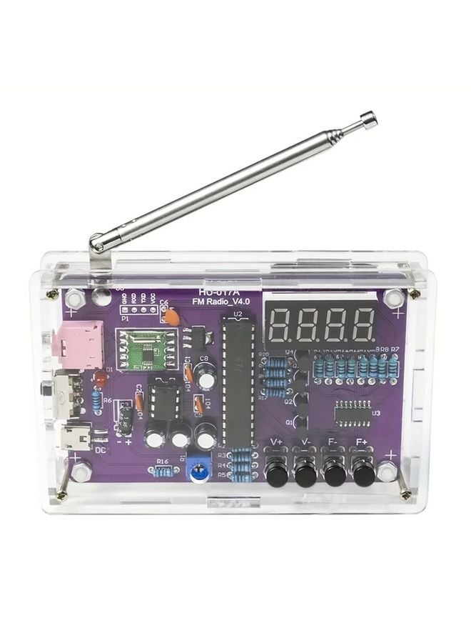 DIY FM Radio Kit 1 Set With Digital Display RDA5807S Module TDA2822 Amplifier 87 108MHz Tuner - Image 2
