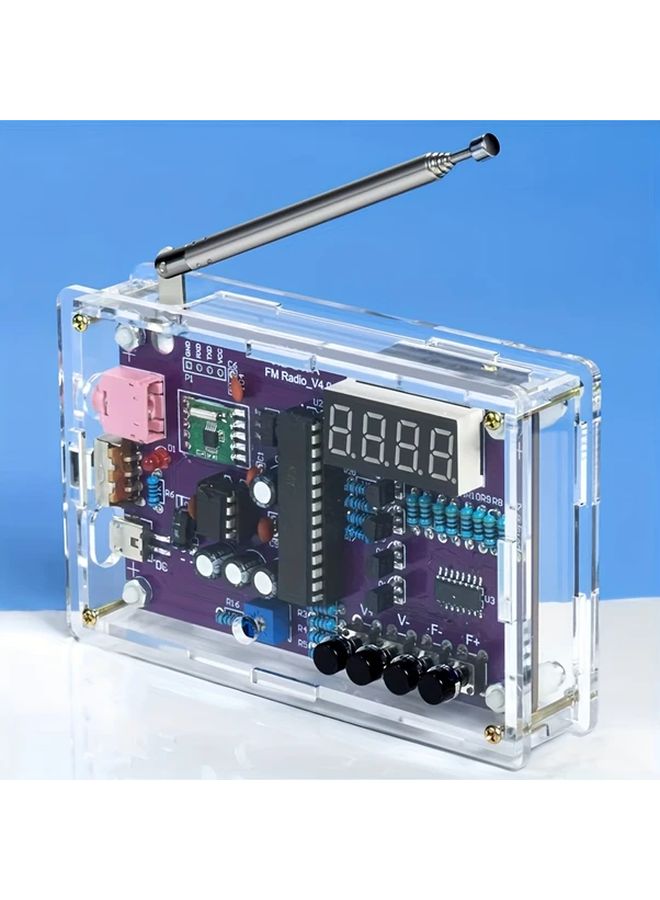 DIY FM Radio Kit 1 Set With Digital Display RDA5807S Module TDA2822 Amplifier 87 108MHz Tuner - Image 1