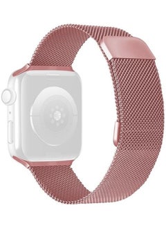 Ethnic Replacement Watchband for Apple Watch Series 1/2/3/4/5/6/7/SE 38/40/41mm Rose Pink